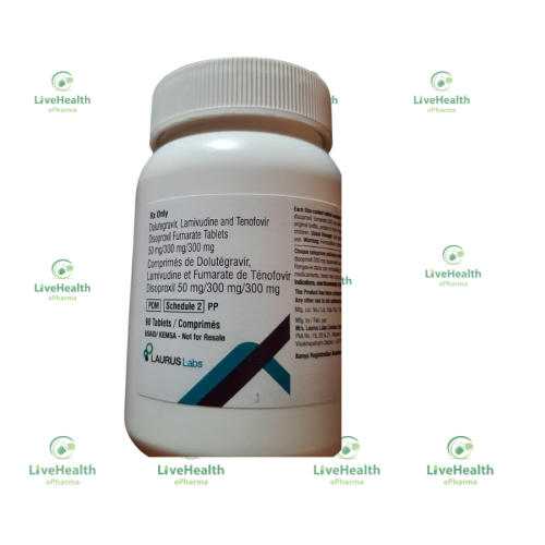 Dolutegravir, Lamivudine and Tenofovir Disoproxil Fumarate Tablets 50mg/300mg/300mg